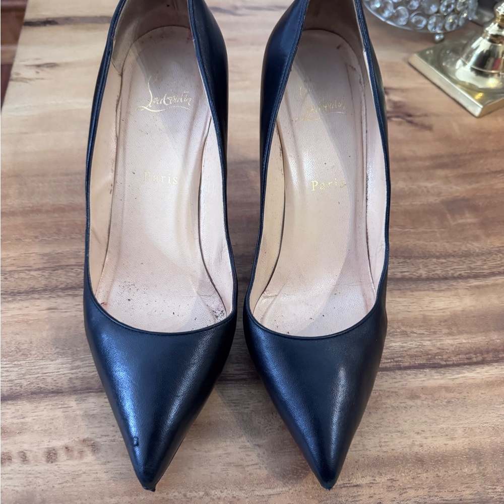 Christian Louboutin Black and Red Heels~comes with original box and bag. - Picture 6 of 6